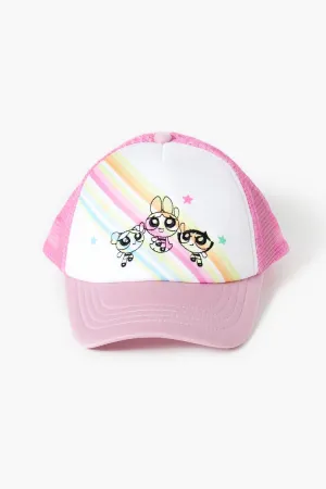 Forever 21 Girls The Powerpuff Girls Trucker Hat (Kids) Pink Forever 21