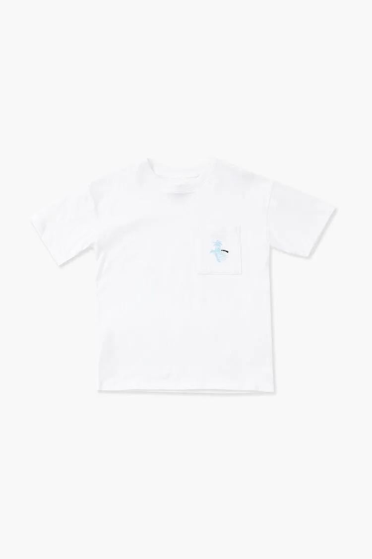 Forever 21 Kids Beach Graphic T-Shirt (Girls   Boys) White/Multi Forever 21