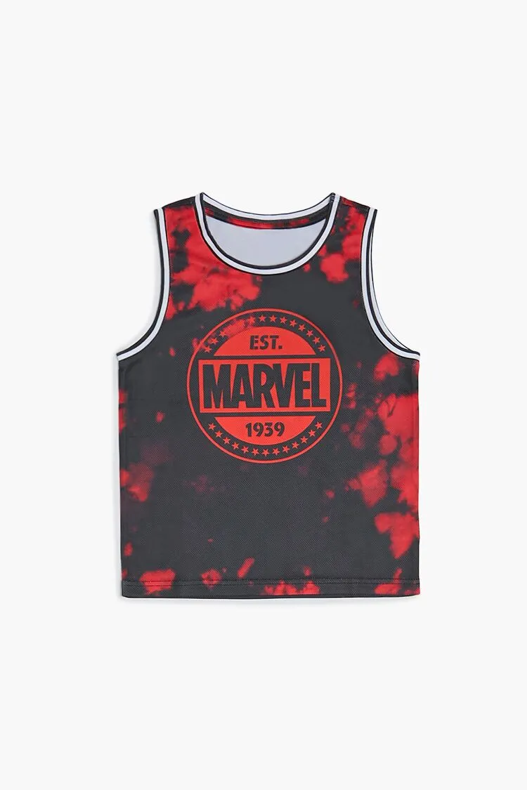 Forever 21 Kids Cloud Wash Marvel Tank Top (Girls   Boys) Black/Multi Forever 21