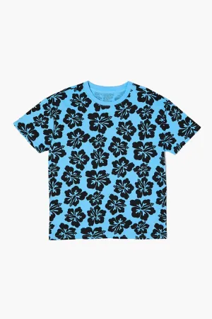 Forever 21 Kids Floral Print T-Shirt (Girls   Boys) Blue/Black Forever 21