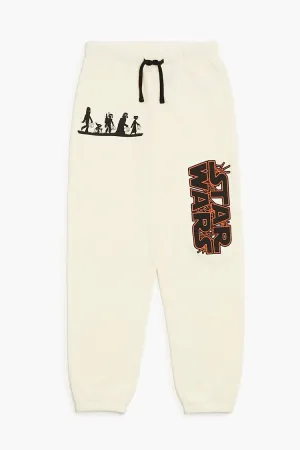 Forever 21 Kids Halloween Star Wars Joggers (Girls   Boys) Cream/Multi Forever 21