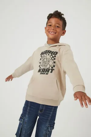 Forever 21 Kids Mario Kart Hoodie Sweatshirt (Girls   Boys) Tan/Black Forever 21
