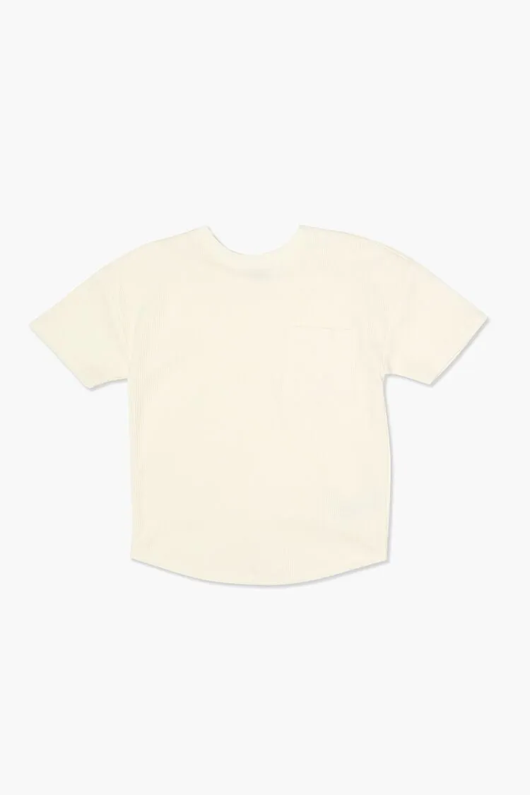 Forever 21 Kids Pocket Curved-Hem T-Shirt (Girls   Boys) White Forever 21