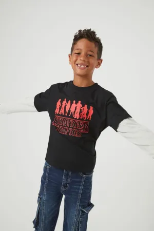 Forever 21 Kids Stranger Things Combo T-Shirt (Girls   Boys) Black/Multi Forever 21