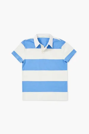Forever 21 Kids Striped Rugby Shirt (Girls   Boys) Blue/White Forever 21