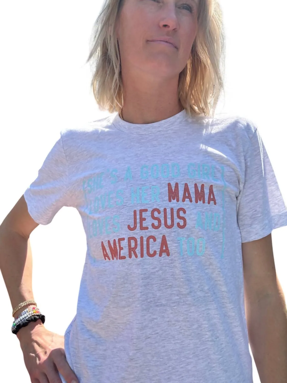 Free Fallin' Tee Top In Ash Gray