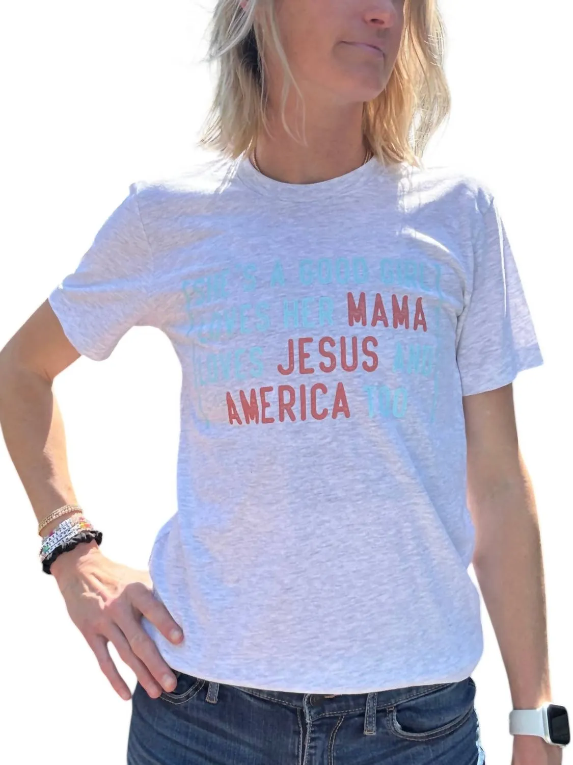 Free Fallin' Tee Top In Ash Gray