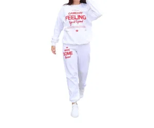Gameday Feeling Sweatshirt In White