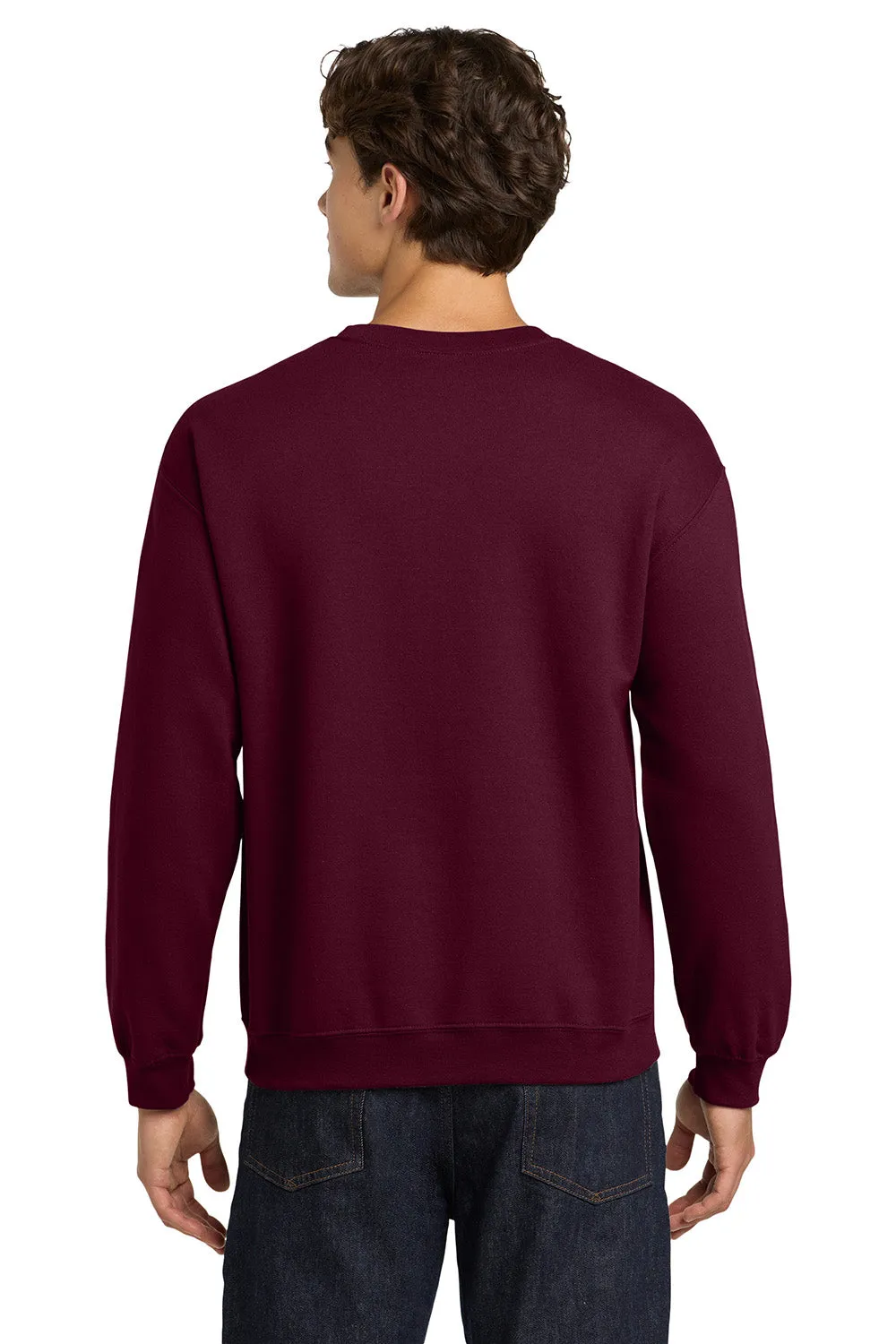 Gildan Mens Pill Resistant Fleece Crewneck Sweatshirt - Maroon