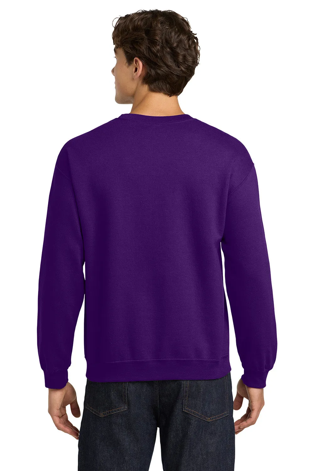 Gildan Mens Pill Resistant Fleece Crewneck Sweatshirt - Purple