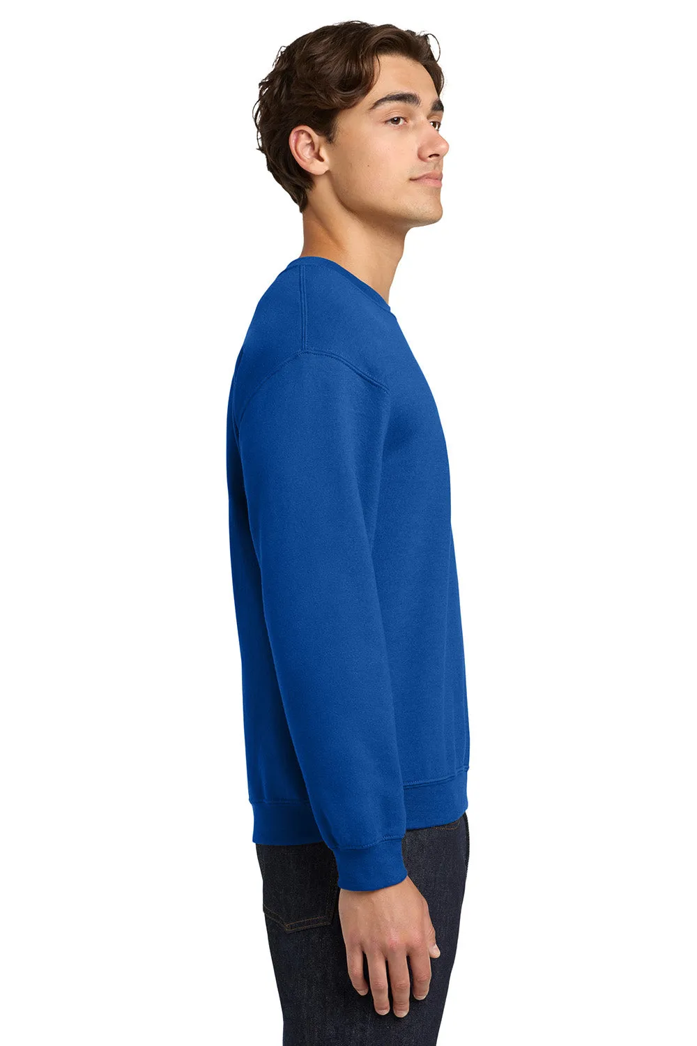 Gildan Mens Pill Resistant Fleece Crewneck Sweatshirt - Royal Blue