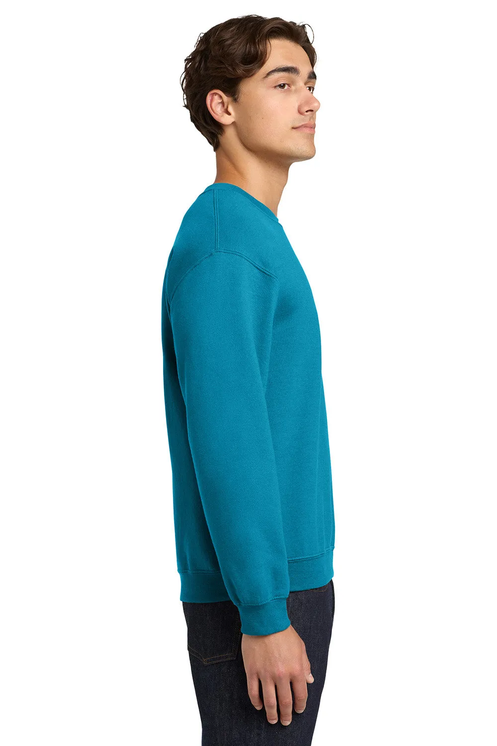 Gildan Mens Pill Resistant Fleece Crewneck Sweatshirt - Sapphire Blue
