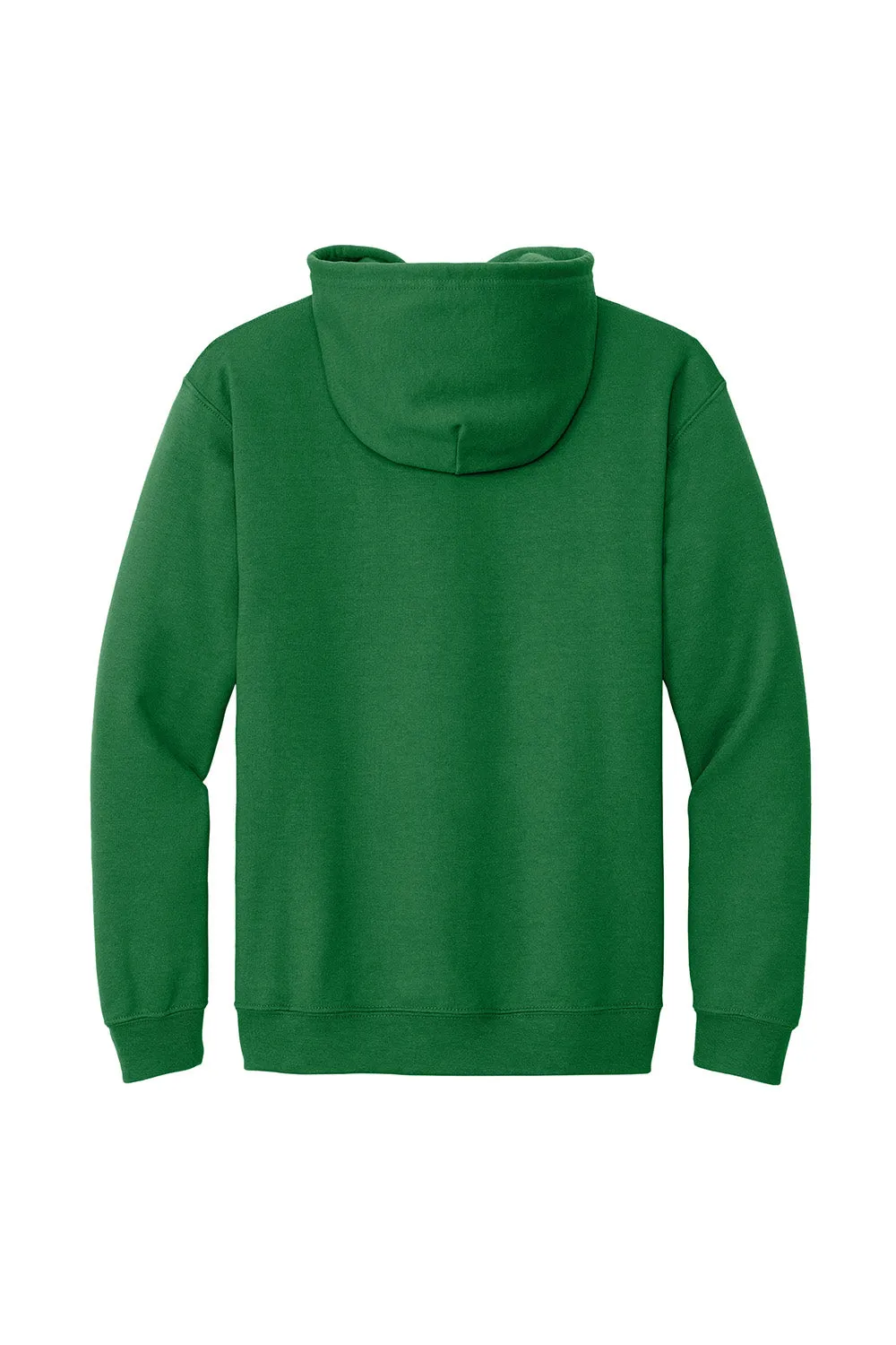 Gildan Mens Pill Resistant Full Zip Hooded Sweatshirt Hoodie w/ Pockets - Irish Green