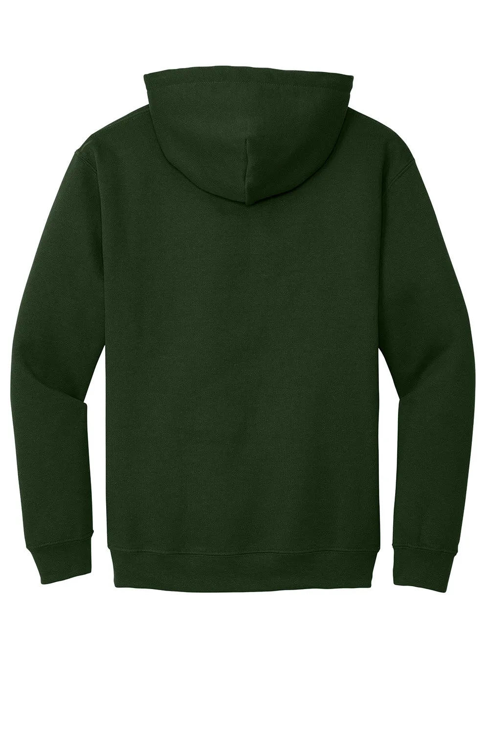 Gildan Mens Pill Resistant Hooded Sweatshirt Hoodie w/ Pouch Pocket - Forest Green
