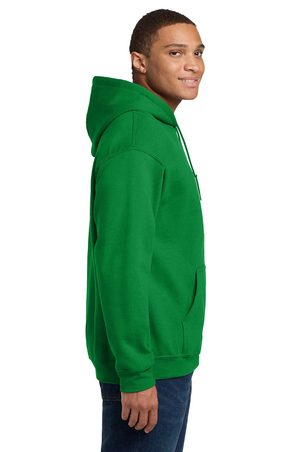 Gildan Mens Pill Resistant Hooded Sweatshirt Hoodie w/ Pouch Pocket - Irish Green