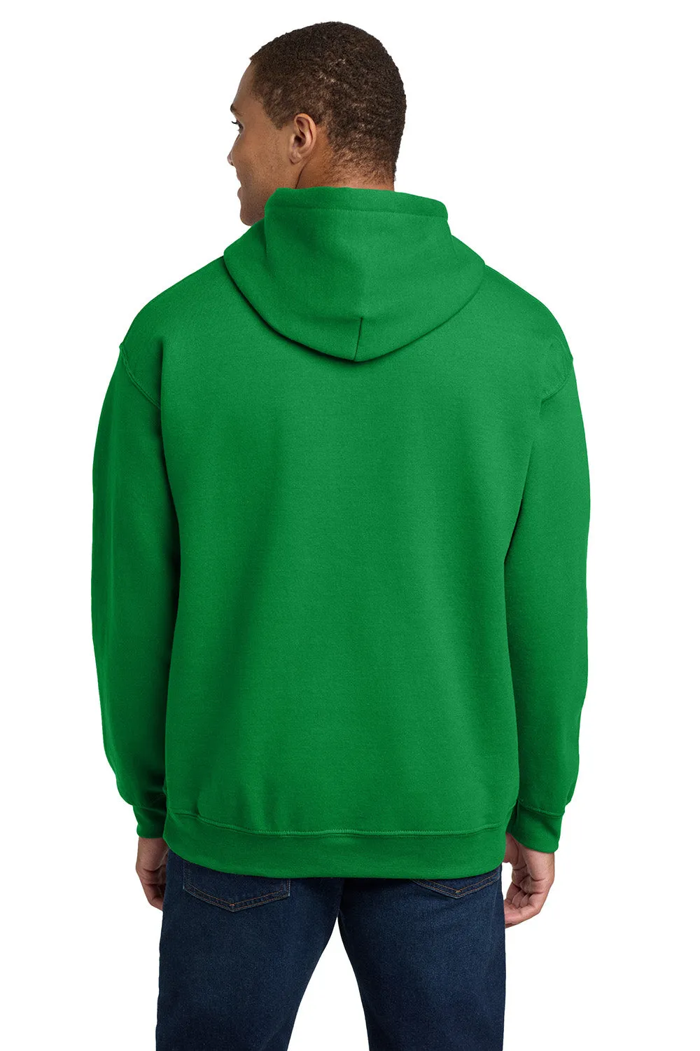 Gildan Mens Pill Resistant Hooded Sweatshirt Hoodie w/ Pouch Pocket - Irish Green