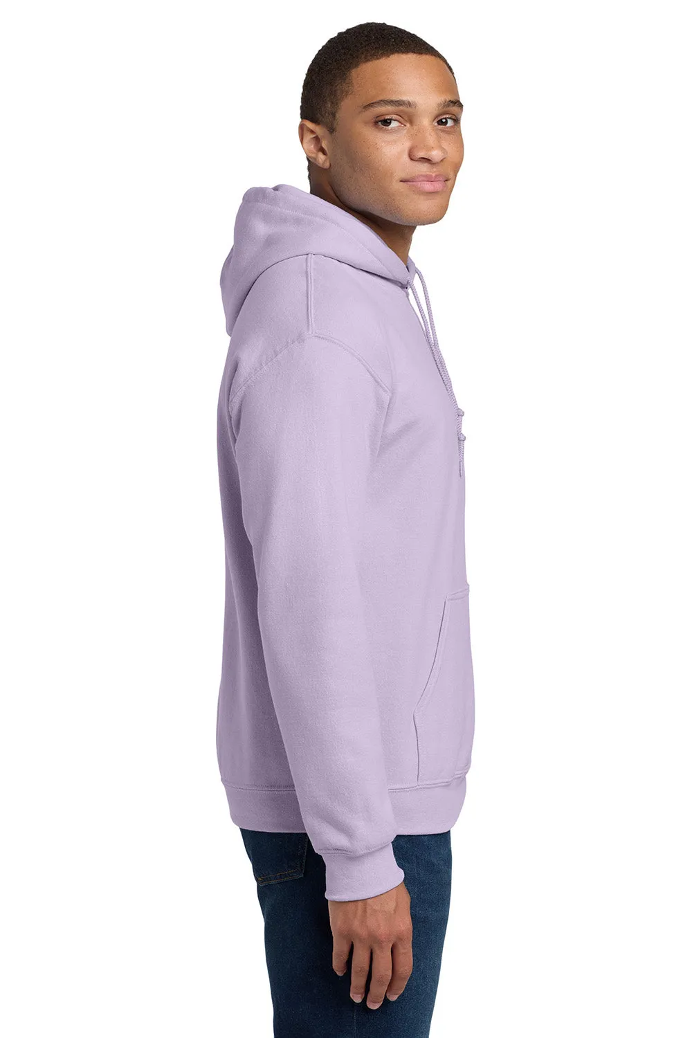 Gildan Mens Pill Resistant Hooded Sweatshirt Hoodie w/ Pouch Pocket - Orchid Purple