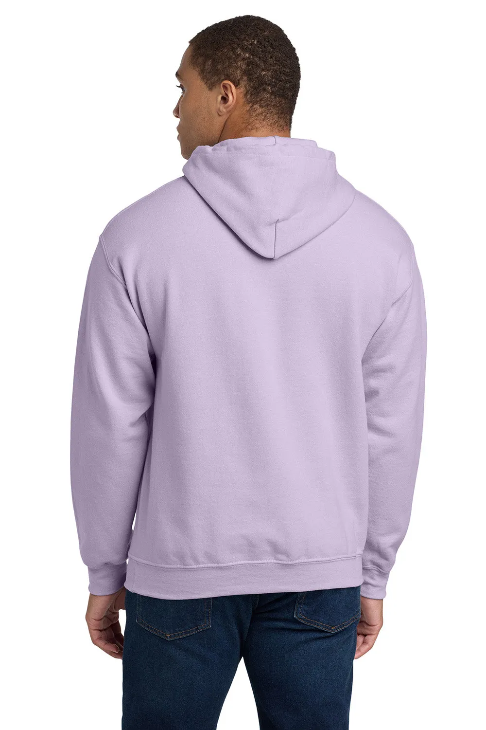 Gildan Mens Pill Resistant Hooded Sweatshirt Hoodie w/ Pouch Pocket - Orchid Purple
