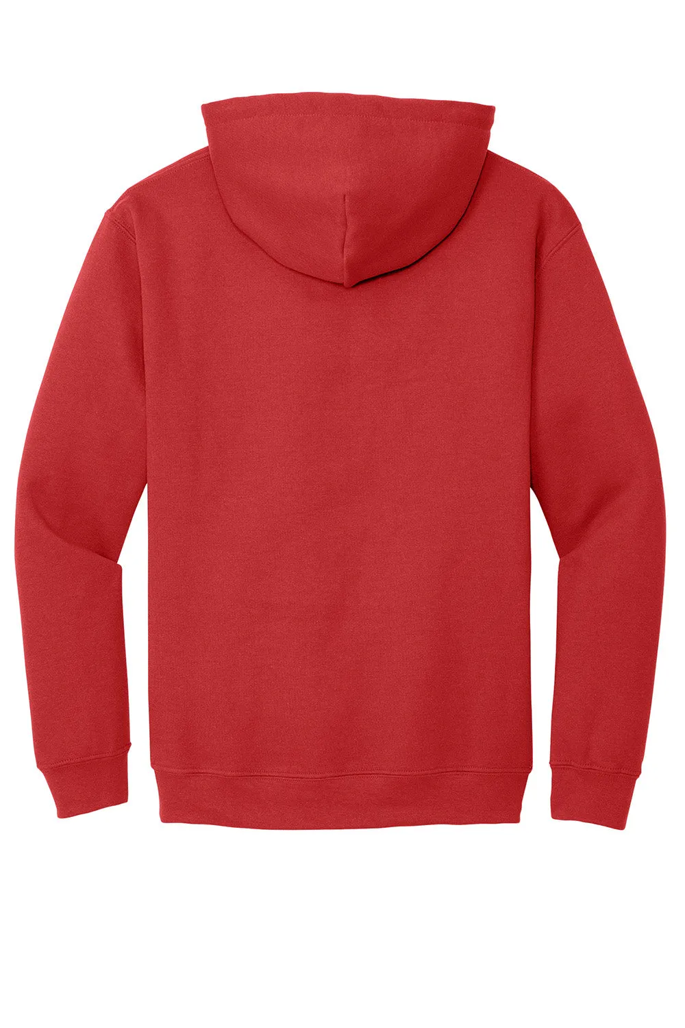 Gildan Mens Pill Resistant Hooded Sweatshirt Hoodie w/ Pouch Pocket - Red