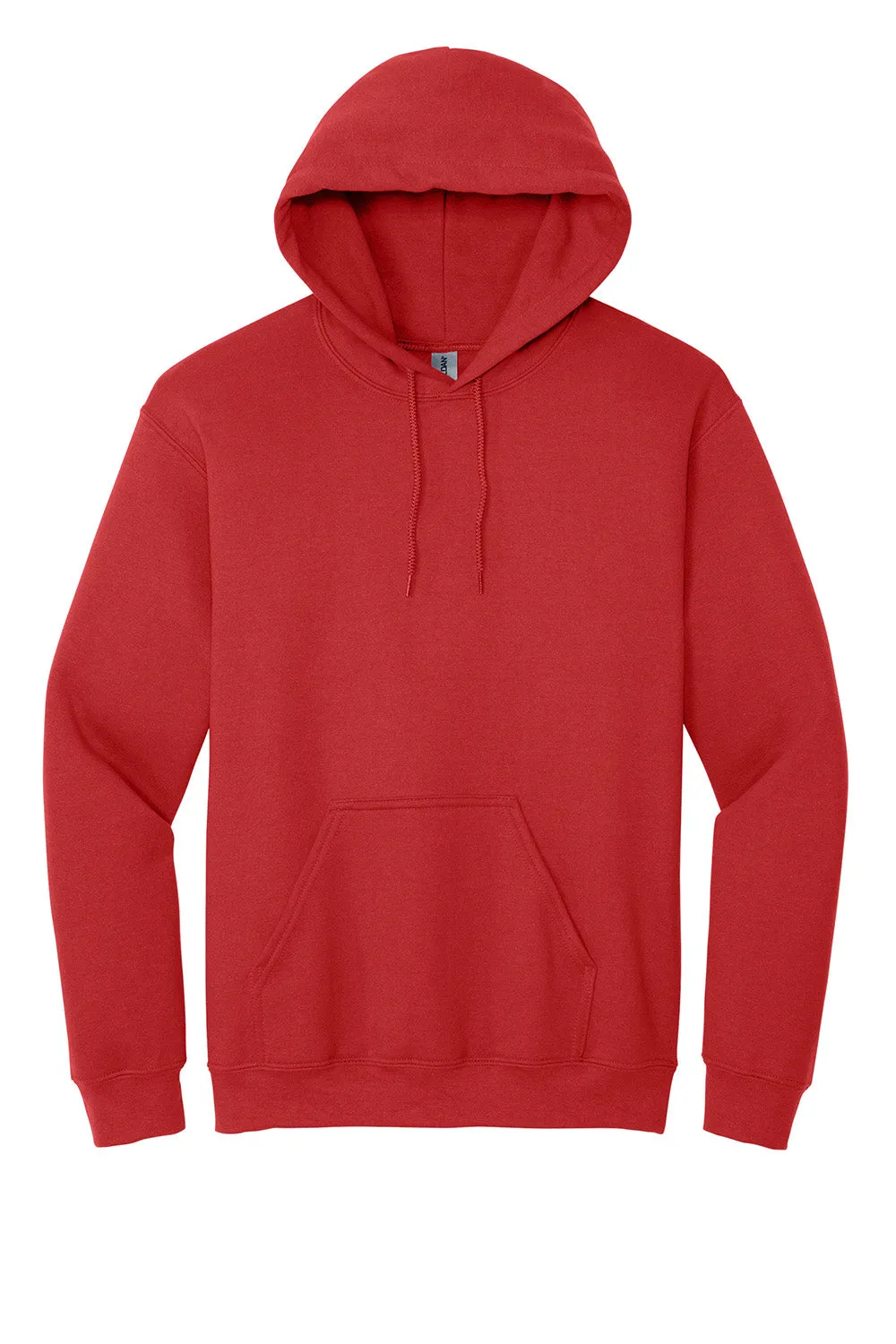 Gildan Mens Pill Resistant Hooded Sweatshirt Hoodie w/ Pouch Pocket - Red