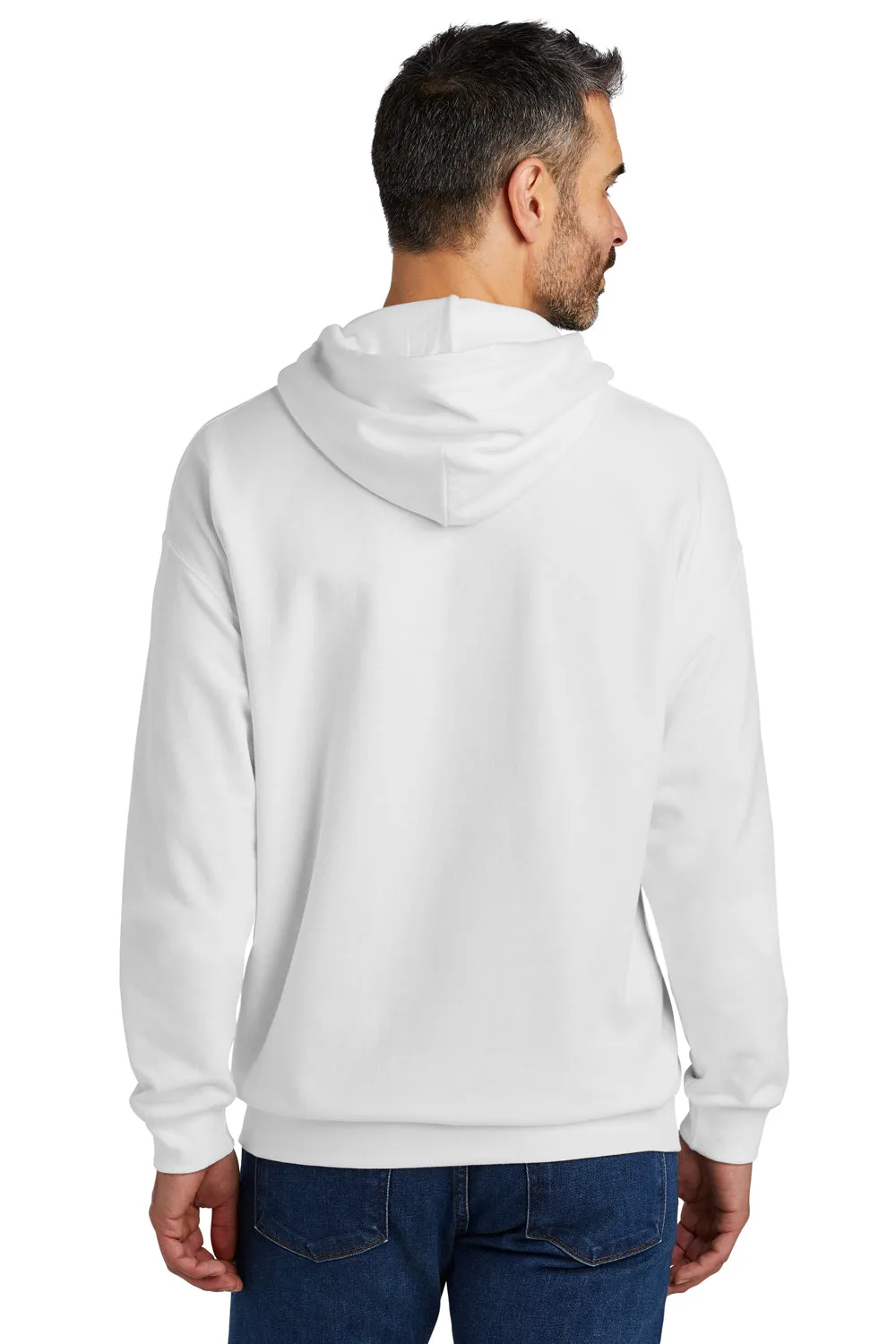 Gildan Mens Softstyle Hooded Sweatshirt Hoodie w/ Pouch Pocket - White