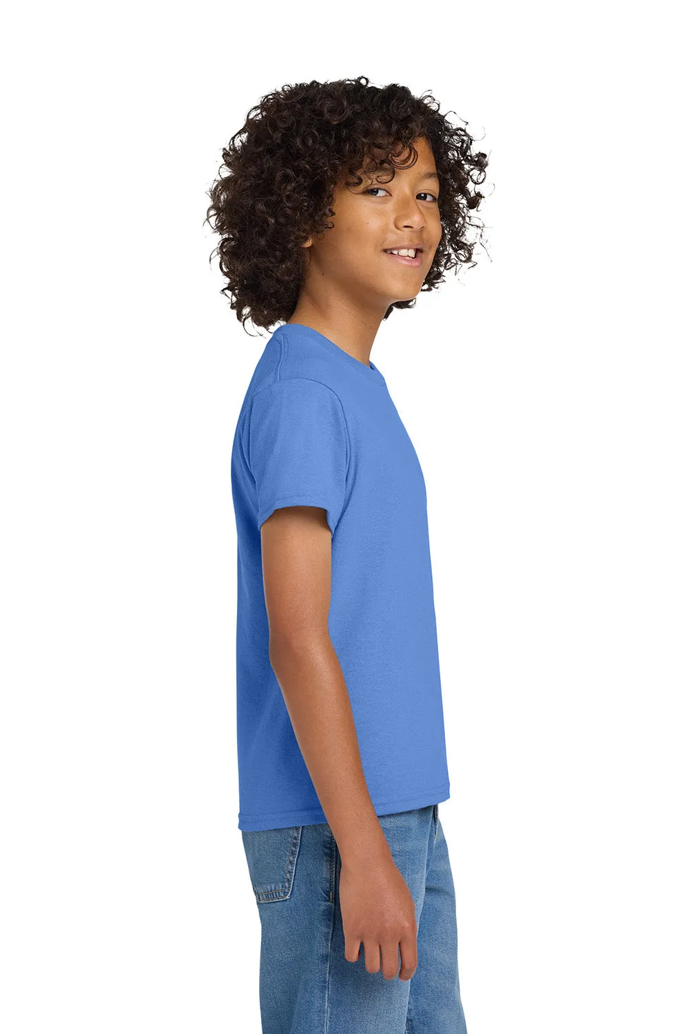 Gildan Youth DryBlend Moisture Wicking Short Sleeve Crewneck T-Shirt - Carolina Blue