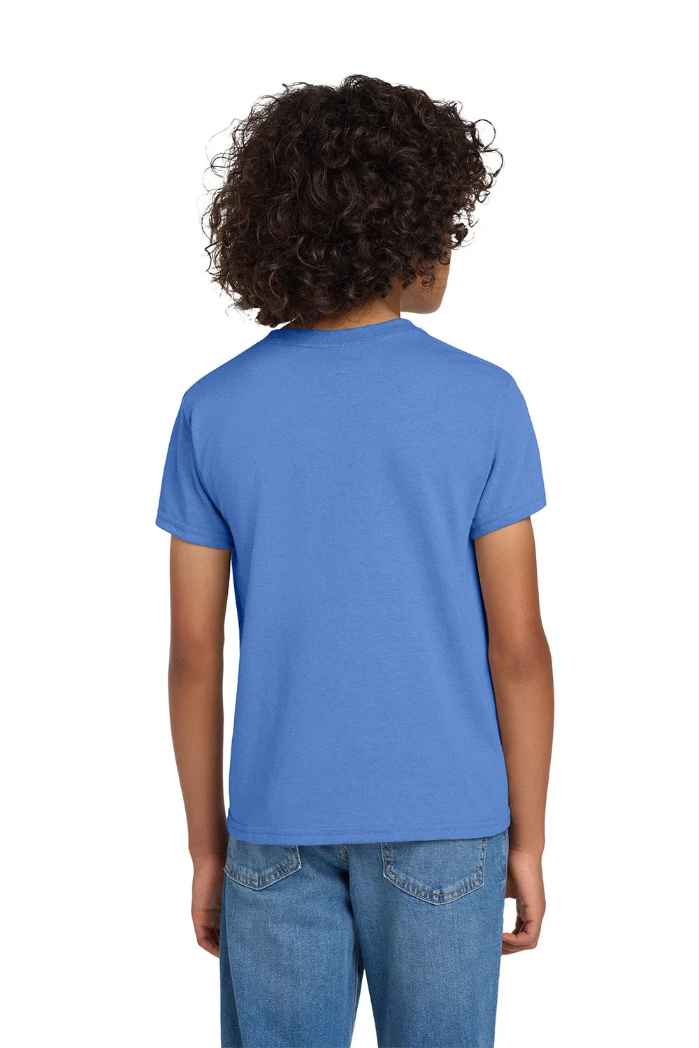 Gildan Youth DryBlend Moisture Wicking Short Sleeve Crewneck T-Shirt - Carolina Blue