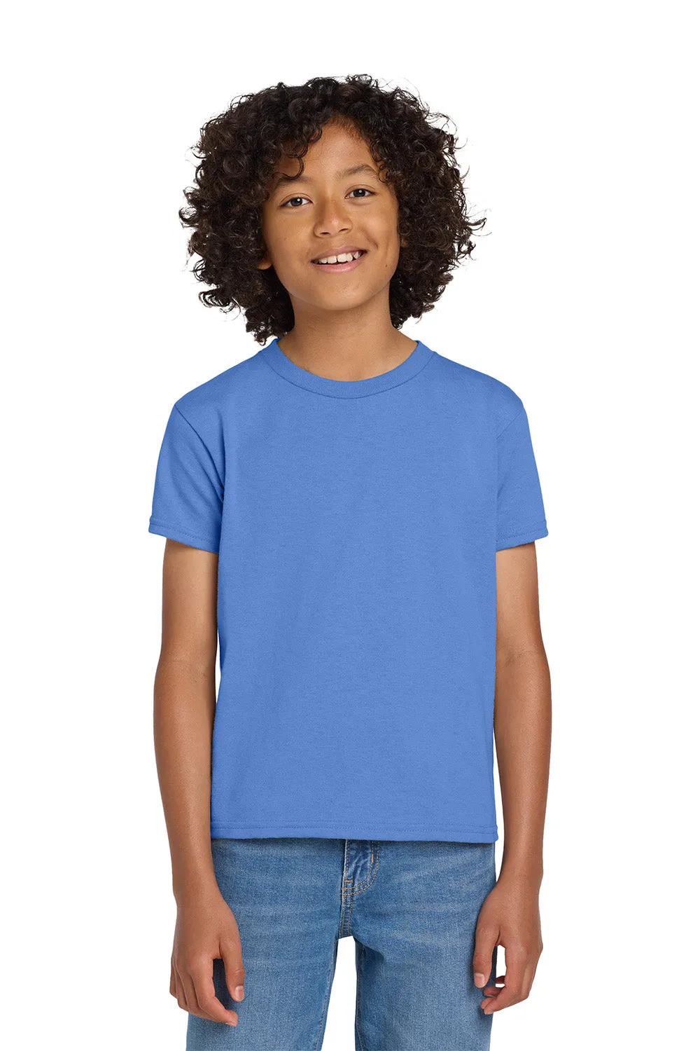 Gildan Youth DryBlend Moisture Wicking Short Sleeve Crewneck T-Shirt - Carolina Blue