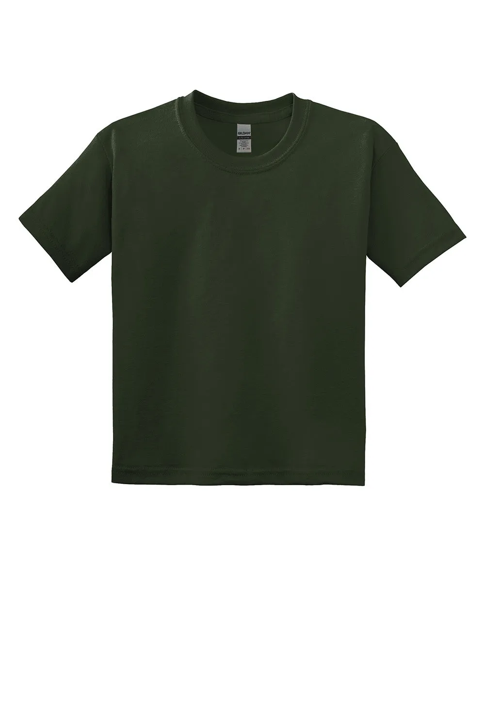 Gildan Youth DryBlend Moisture Wicking Short Sleeve Crewneck T-Shirt - Forest Green