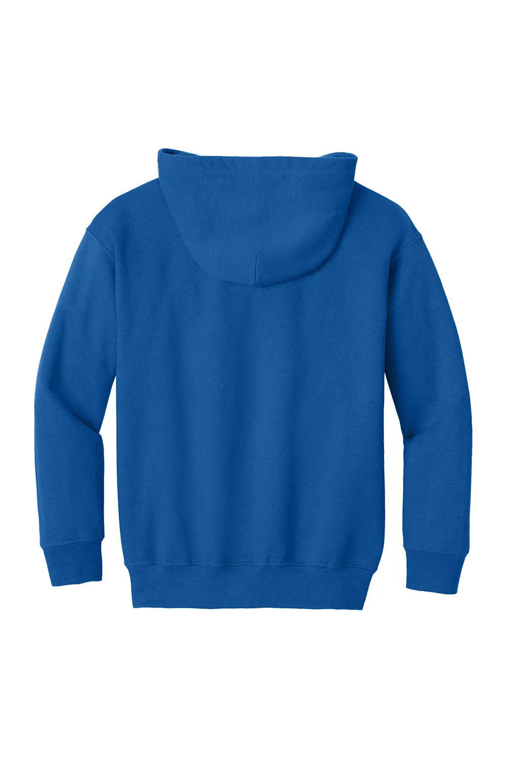 Gildan Youth Heavy Blend Full Zip Hooded Sweatshirt Hoodie w/ Pockets - Royal Blue