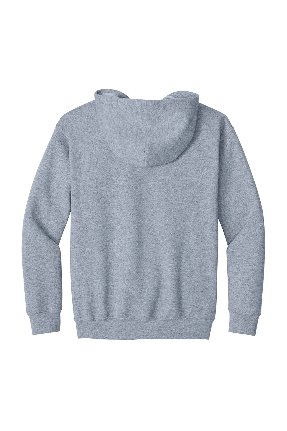 Gildan Youth Heavy Blend Full Zip Hooded Sweatshirt Hoodie w/ Pockets - Sport Grey