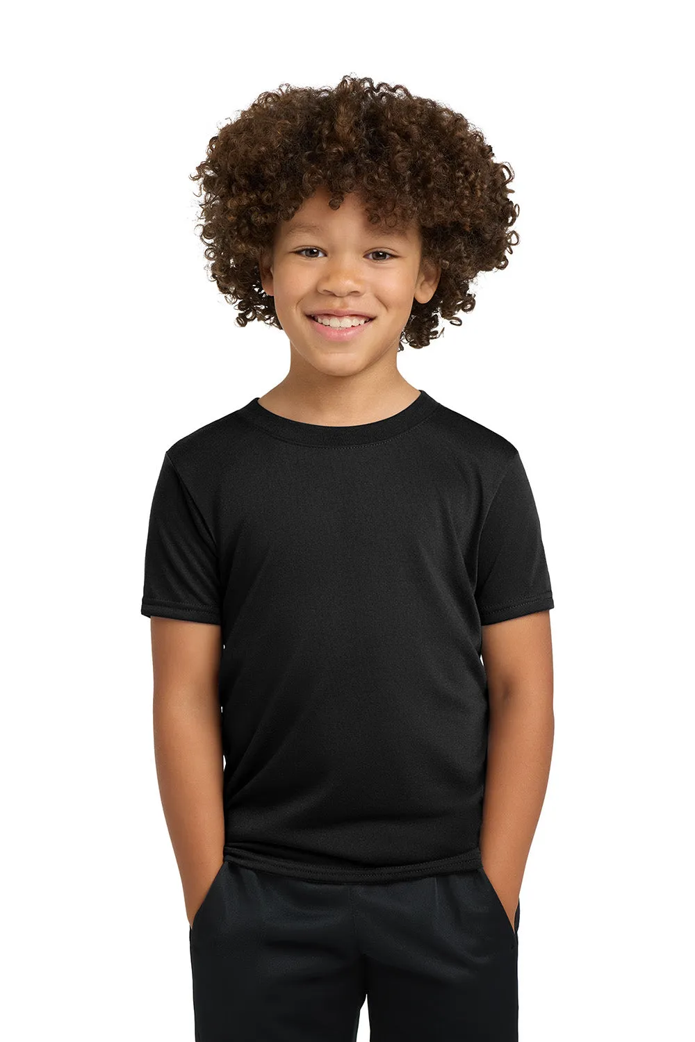 Gildan Youth Performance Jersey Moisture Wicking Short Sleeve Crewneck T-Shirt - Black