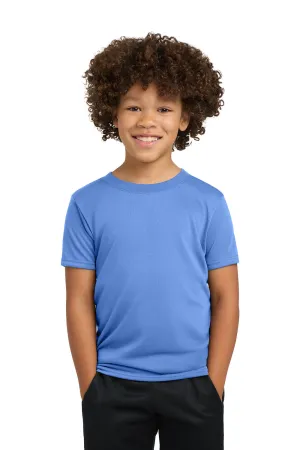 Gildan Youth Performance Jersey Moisture Wicking Short Sleeve Crewneck T-Shirt - Carolina Blue