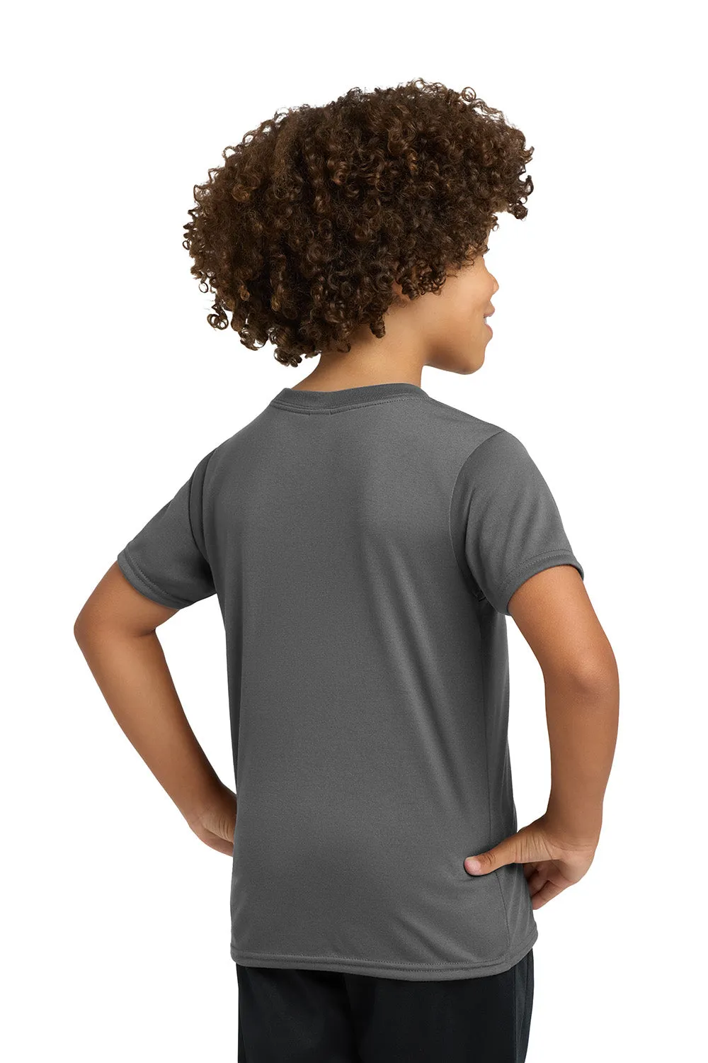 Gildan Youth Performance Jersey Moisture Wicking Short Sleeve Crewneck T-Shirt - Charcoal Grey