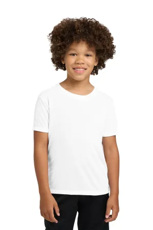 Gildan Youth Performance Jersey Moisture Wicking Short Sleeve Crewneck T-Shirt - White
