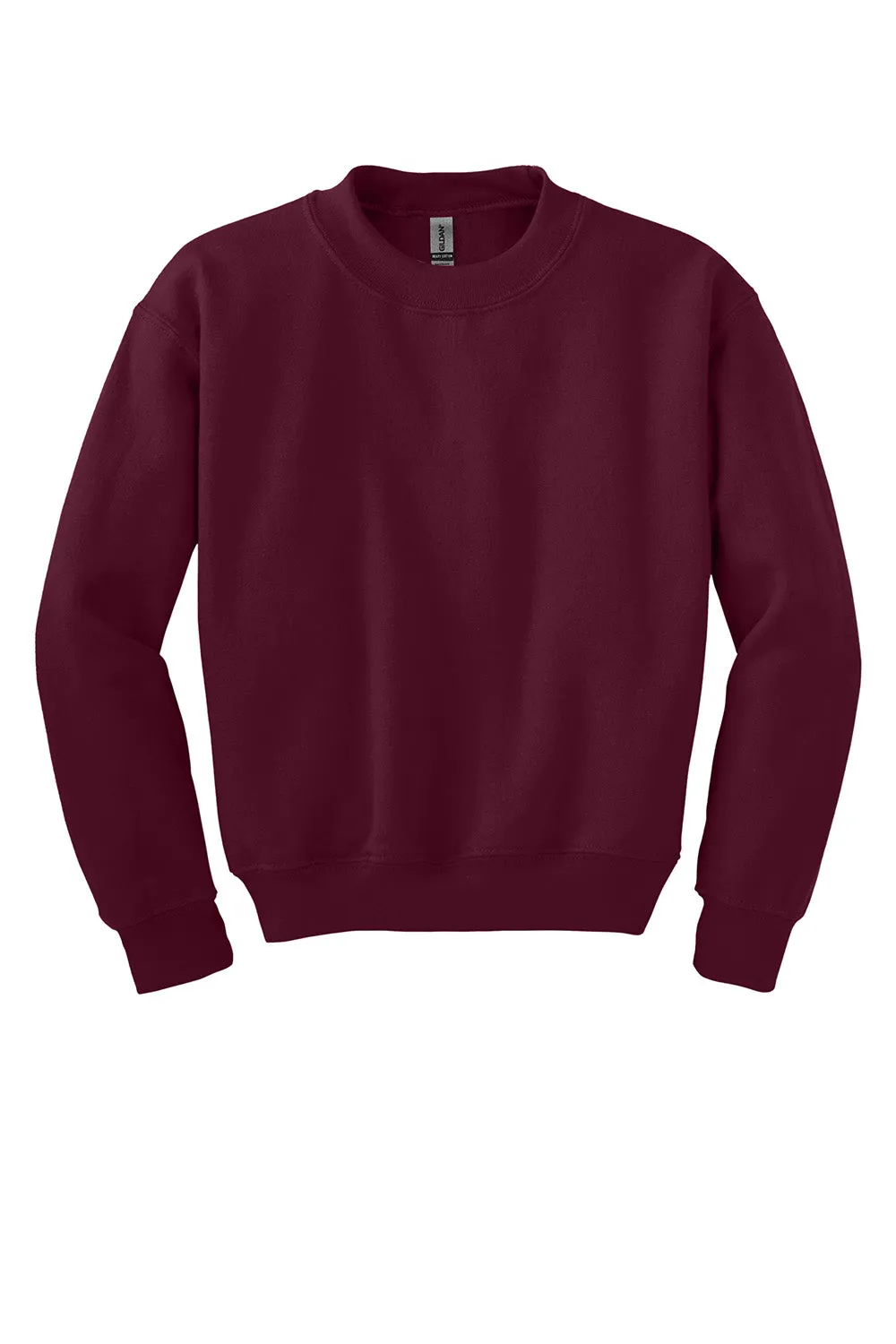 Gildan Youth Pill Resistant Fleece Crewneck Sweatshirt - Maroon