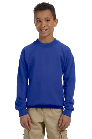 Gildan Youth Pill Resistant Fleece Crewneck Sweatshirt - Royal Blue