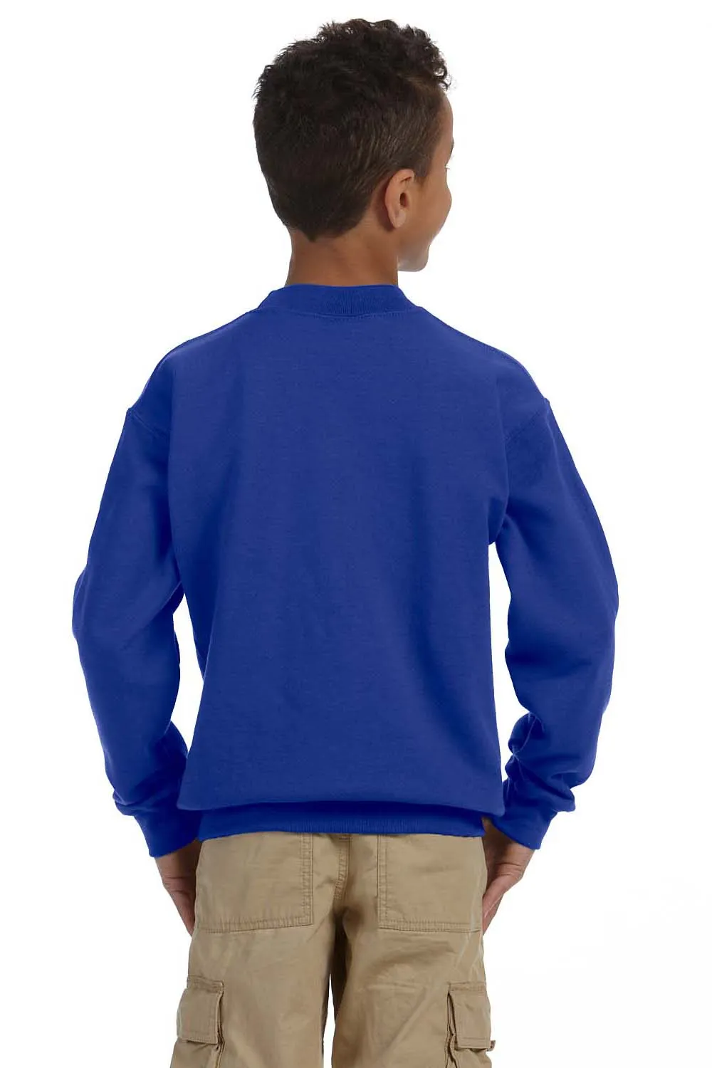 Gildan Youth Pill Resistant Fleece Crewneck Sweatshirt - Royal Blue