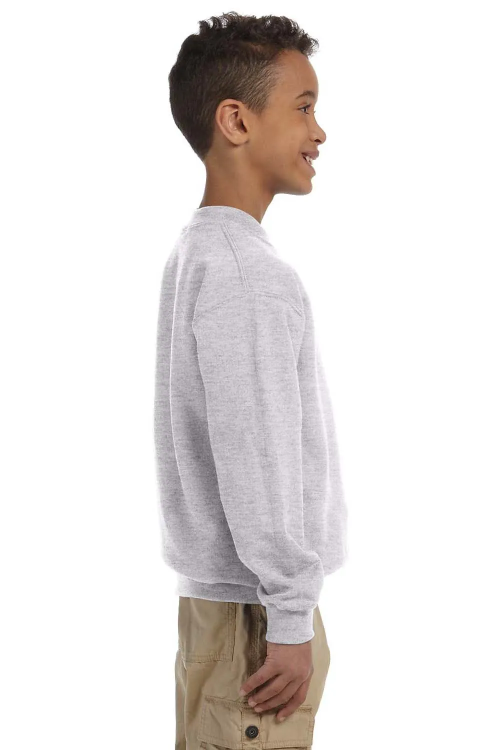 Gildan Youth Pill Resistant Fleece Crewneck Sweatshirt - Sport Grey
