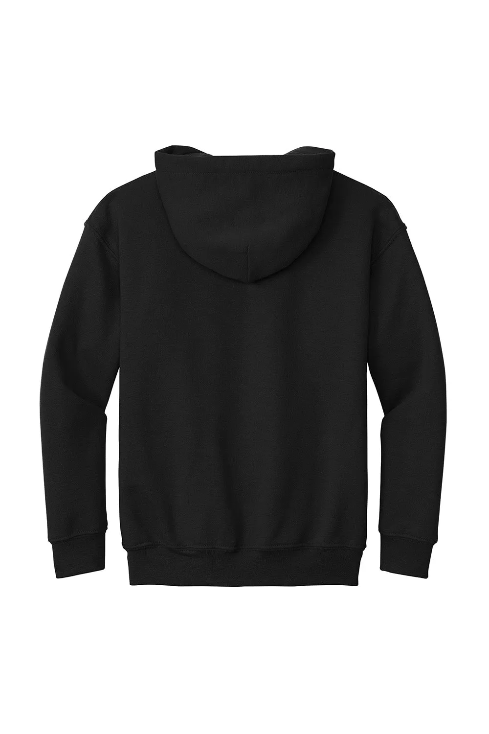 Gildan Youth Pill Resistant Hooded Sweatshirt Hoodie w/ Pouch Pocket - Black