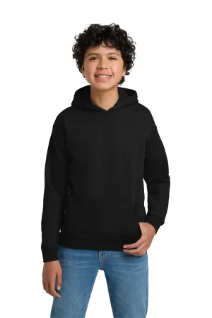 Gildan Youth Pill Resistant Hooded Sweatshirt Hoodie w/ Pouch Pocket - Black