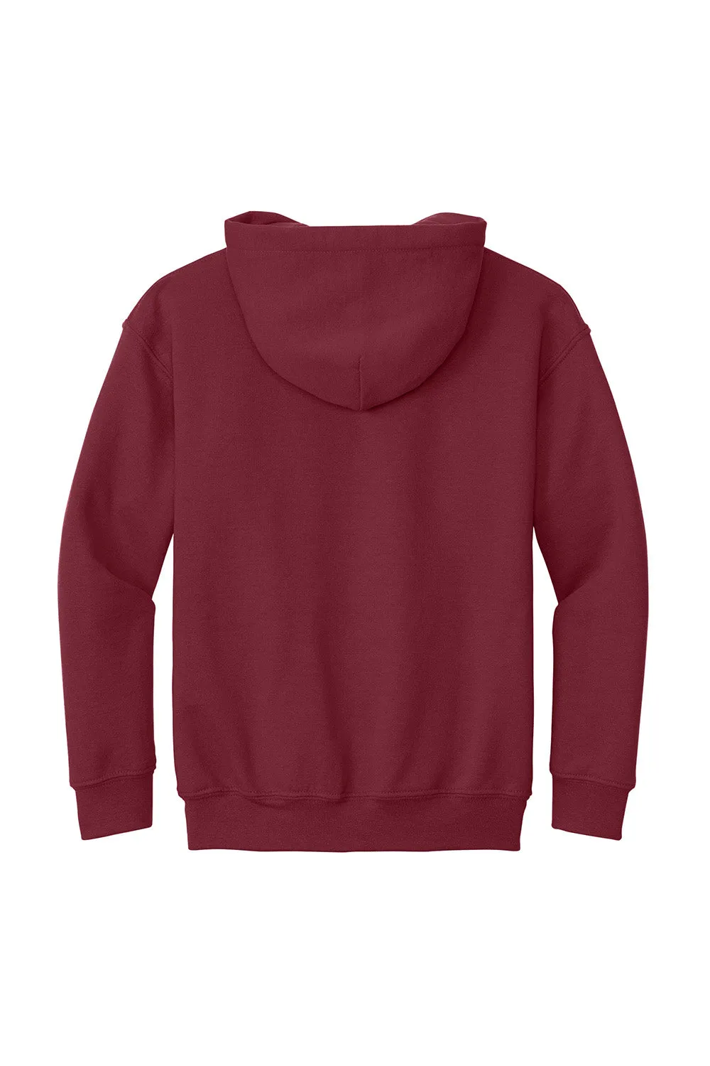 Gildan Youth Pill Resistant Hooded Sweatshirt Hoodie w/ Pouch Pocket - Cardinal Red