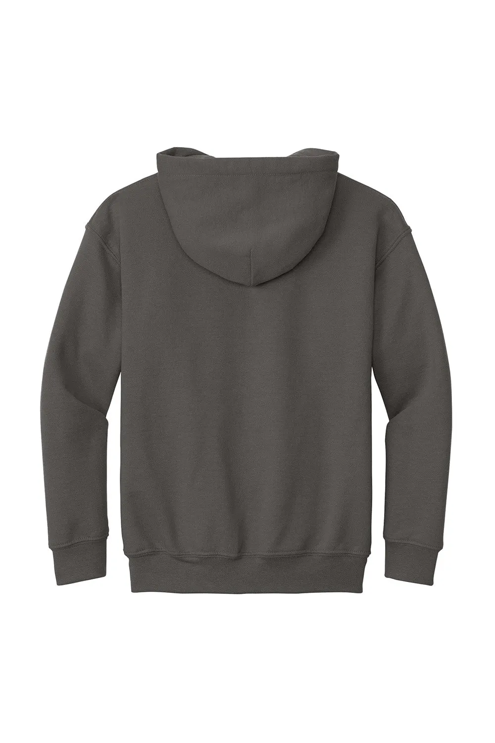 Gildan Youth Pill Resistant Hooded Sweatshirt Hoodie w/ Pouch Pocket - Charcoal Grey