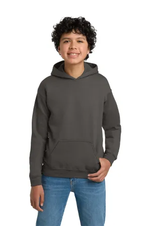 Gildan Youth Pill Resistant Hooded Sweatshirt Hoodie w/ Pouch Pocket - Charcoal Grey