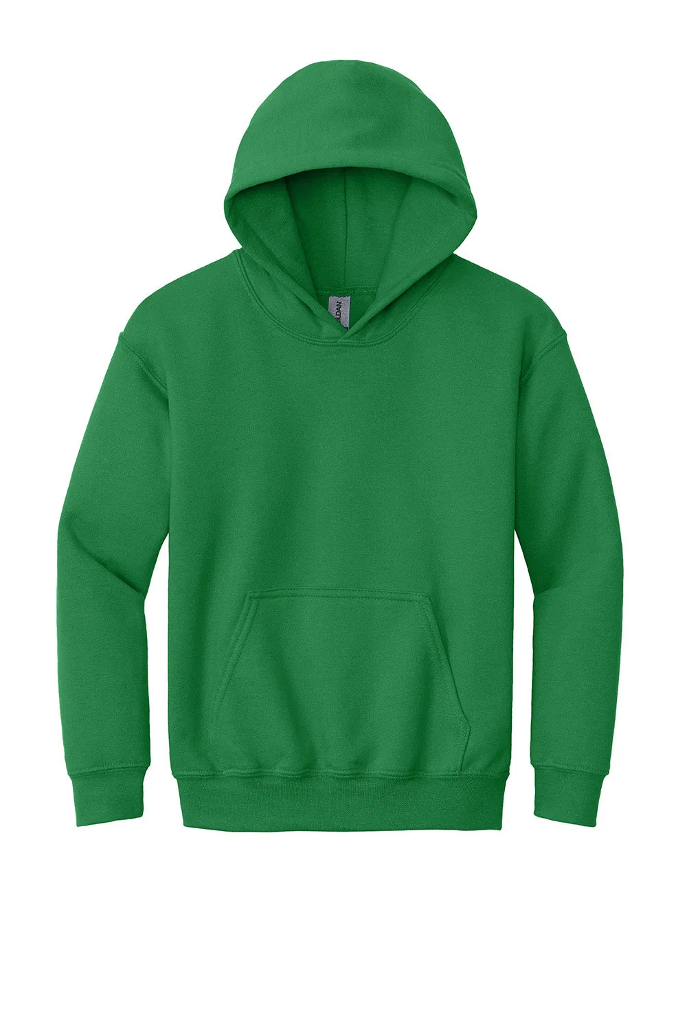 Gildan Youth Pill Resistant Hooded Sweatshirt Hoodie w/ Pouch Pocket - Irish Green
