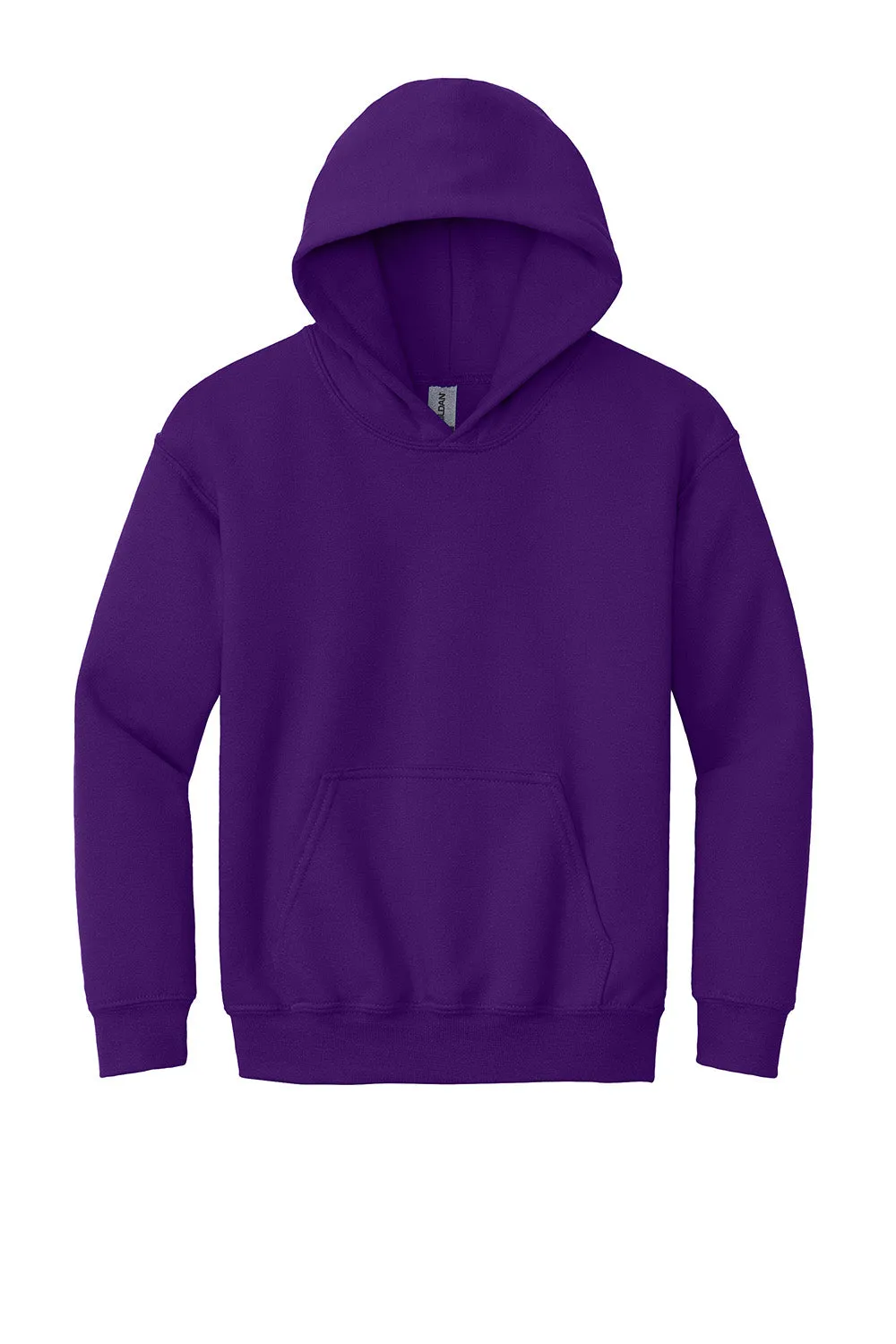Gildan Youth Pill Resistant Hooded Sweatshirt Hoodie w/ Pouch Pocket - Purple