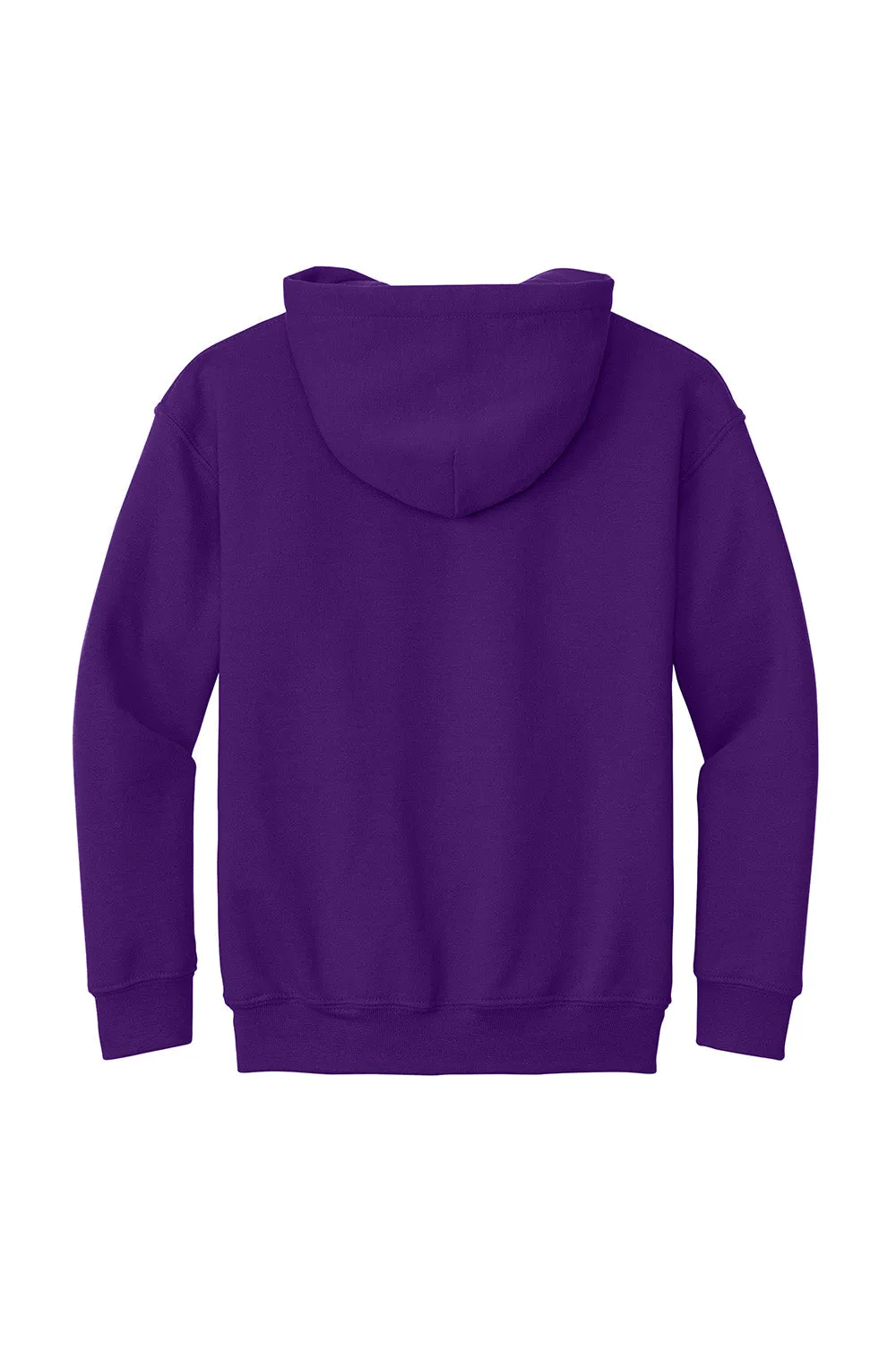 Gildan Youth Pill Resistant Hooded Sweatshirt Hoodie w/ Pouch Pocket - Purple
