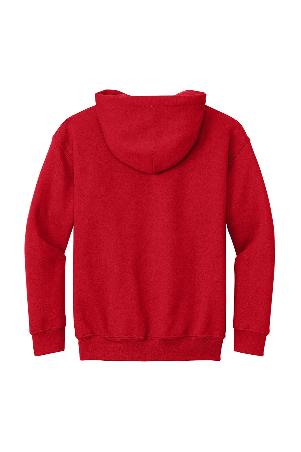 Gildan Youth Pill Resistant Hooded Sweatshirt Hoodie w/ Pouch Pocket - Red