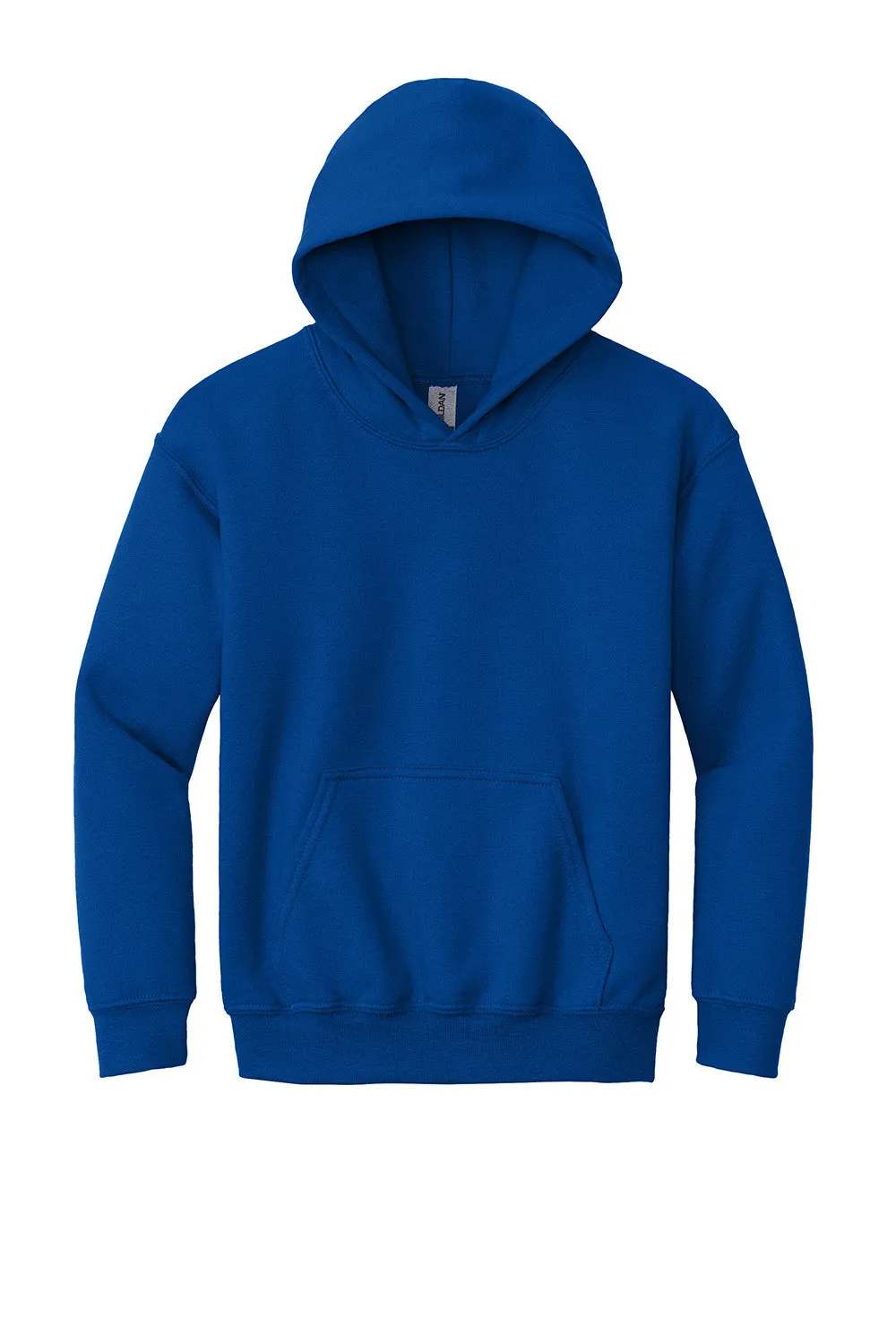 Gildan Youth Pill Resistant Hooded Sweatshirt Hoodie w/ Pouch Pocket - Royal Blue