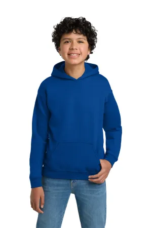 Gildan Youth Pill Resistant Hooded Sweatshirt Hoodie w/ Pouch Pocket - Royal Blue